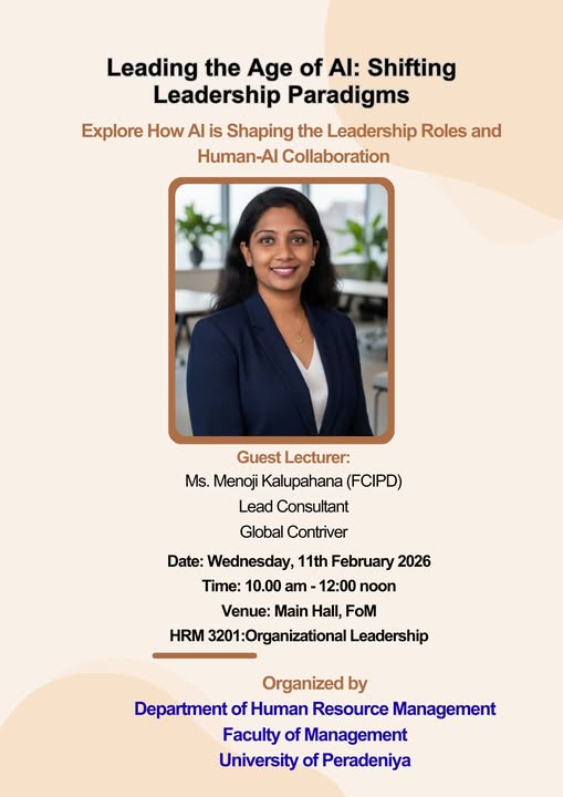 A Guest Lecture on “Leading the Age of AI: Shifting Leadership Paradigms”