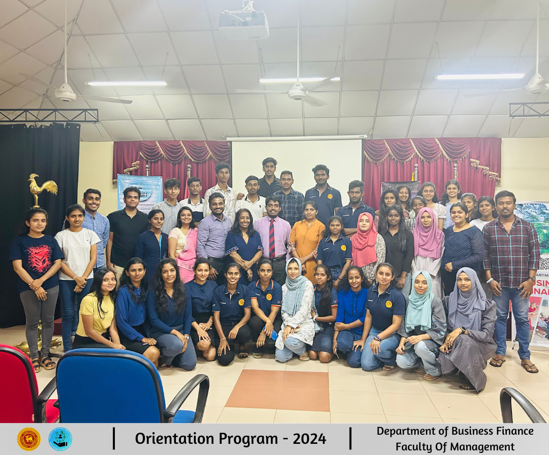 Welcome to the Department of Business Finance
